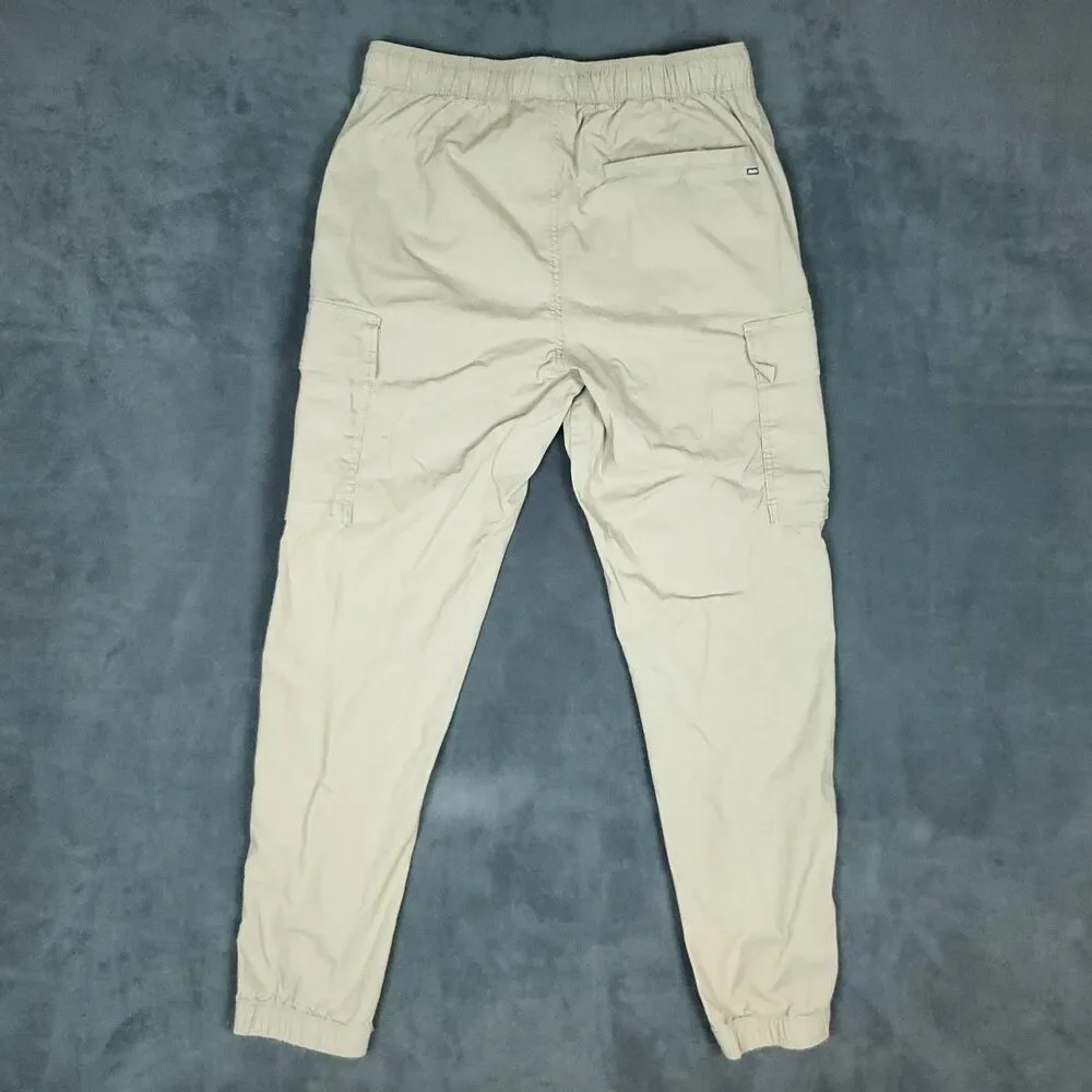 Hurley Cargo Pants Mens Small Jogger Drawstring Elastic Waist Pockets Casual - Picture 2 of 12